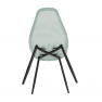 Étkező szék, zöld/fekete, TEGRA TYP 2
