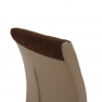 Étkezőszék, barna szövet/textilbőr bézs/króm, SALOMA NEW Étkezőszék, barna szövet/textilbőr bézs/króm, SALOMA NEW
