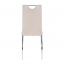 Étkezőszék, bézs Dulux Velvet szövet/króm, OLIVA NEW