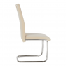 Étkezőszék, bézs Dulux Velvet szövet/világos varrás, ABIRA NEW Étkezőszék, bézs Dulux Velvet szövet/világos varrás, ABIRA NEW
