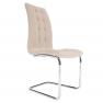 Étkezőszék, bézs Dulux Velvet szövet/króm, SALOMA NEW Étkezőszék, bézs Dulux Velvet szövet/króm, SALOMA NEW