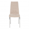 Étkezőszék, bézs Dulux Velvet szövet/króm, GERDA NEW