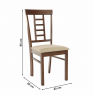 Étkezőszék, dió/bézs, OLEG NEW Étkezőszék, dió/bézs, OLEG NEW