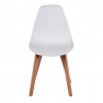 Étkezőszék, fehér/bükk, AYNA