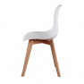 Étkezőszék, fehér/bükk, AYNA
