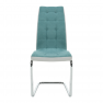 Étkezőszék, mentol/szürke/króm, SALOMA NEW