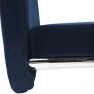 Étkezőszék, kék Velvet szövet/világos varrás, ABIRA NEW Étkezőszék, kék Velvet szövet/világos varrás, ABIRA NEW