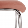 Étkezőszék, rózsaszín Velvet szövet/világos varrás, ABIRA NEW Étkezőszék, rózsaszín Velvet szövet/világos varrás, ABIRA NEW