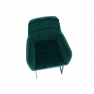 Étkezőszék, smaragd Velvet anyag/anyag, CHIMENA Étkezőszék, smaragd Velvet anyag/anyag, CHIMENA