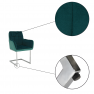 Étkezőszék, smaragd Velvet anyag/anyag, CHIMENA Étkezőszék, smaragd Velvet anyag/anyag, CHIMENA