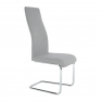 Étkezőszék, szövet világosszürke/króm, AMINA Étkezőszék, szövet világosszürke/króm, AMINA