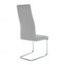 Étkezőszék, szövet világosszürke/króm, AMINA Étkezőszék, szövet világosszürke/króm, AMINA