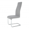 Étkezőszék, szövet világosszürke/króm, AMINA Étkezőszék, szövet világosszürke/króm, AMINA