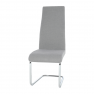 Étkezőszék, szövet világosszürke/króm, AMINA Étkezőszék, szövet világosszürke/króm, AMINA