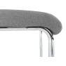 Étkezőszék, szövet világosszürke/króm, AMINA Étkezőszék, szövet világosszürke/króm, AMINA