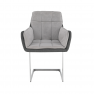 Étkezőszék, szürke Velvet anyag/anyag, CHIMENA Étkezőszék, szürke Velvet anyag/anyag, CHIMENA