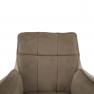 Étkezőszék, szürkésbarna Taupe Velvet anyag/anyag, CHIMENA Étkezőszék, szürkésbarna Taupe Velvet anyag/anyag, CHIMENA