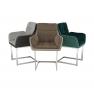 Étkezőszék, szürkésbarna Taupe Velvet anyag/anyag, CHIMENA Étkezőszék, szürkésbarna Taupe Velvet anyag/anyag, CHIMENA