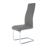 Étkezőszék, szövet sötétszürke/króm, AMINA