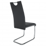 Étkezőszék, sötétszürke/világos varrat, ABIRA NEW