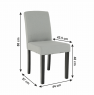 Étkezőszék, világosszürke/fekete, SELUNA