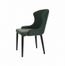Étkezőszék, zöld/fekete, SIRENA