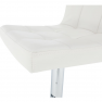 Bárszék, fehér textilbőr/króm, KANDY NEW Bárszék, fehér textilbőr/króm, KANDY NEW