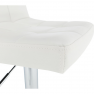 Bárszék, fehér textilbőr/króm, KANDY NEW Bárszék, fehér textilbőr/króm, KANDY NEW