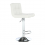 Bárszék, fehér textilbőr/króm, KANDY NEW Bárszék, fehér textilbőr/króm, KANDY NEW