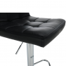 Bárszék, fekete textilbőr/króm, KANDY NEW