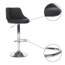 Bárszék, fekete textilbőr/krómozott, MARID Bárszék, fekete textilbőr/krómozott, MARID