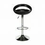 Bárszék, fekete/króm, DONGO NOVE Bárszék, fekete/króm, DONGO NOVE