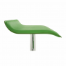 Bárszék, textilbőr zöld/króm, LARIA NEW