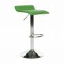 Bárszék, textilbőr zöld/króm, LARIA NEW