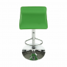 Bárszék, textilbőr zöld/króm, LARIA NEW