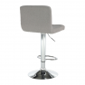Bárszék, szürkésbarna taupe anyag/króm, KANDY NEW