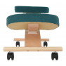 Ergonomikus térdelőszék, kerozin/bükkfa, FLONET
