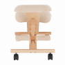 Ergonomikus térdelőszék, krémszínű/bükkfa, GROCO