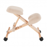 Ergonomikus térdelőszék, krémszínű/bükkfa, GROCO