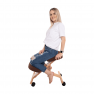 Ergonomikus térdelőszék, barna/bükkfa, FLONET