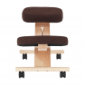 Ergonomikus térdelőszék, barna/bükkfa, FLONET