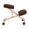 Ergonomikus térdelőszék, barna/bükkfa, FLONET