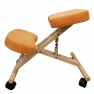 Ergonomikus térdelőszék, narancs/bükkfa, FLONET
