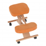 Ergonomikus térdelőszék, narancs/bükkfa, FLONET