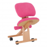 Ergonomikus térdelőszék, rózsaszín/bükkfa, GROCO
