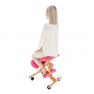 Ergonomikus térdelőszék, rózsaszín/bükkfa, GROCO