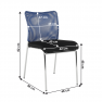 Irodai szék, kék/fekete/króm, ALTAN Irodai szék, kék/fekete/króm, ALTAN