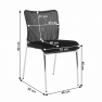 Irodai szék, fekete/króm, ALTAN