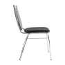 Szék tárgyalóterembe, fekete textilbőr, ZEKI