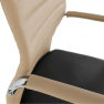 Tárgyalószék, bézs/fekete, DRUGI TYP 2